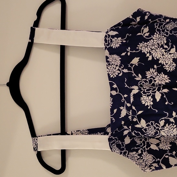 Vintage Navy/White summer dress, M - Picture 5 of 5